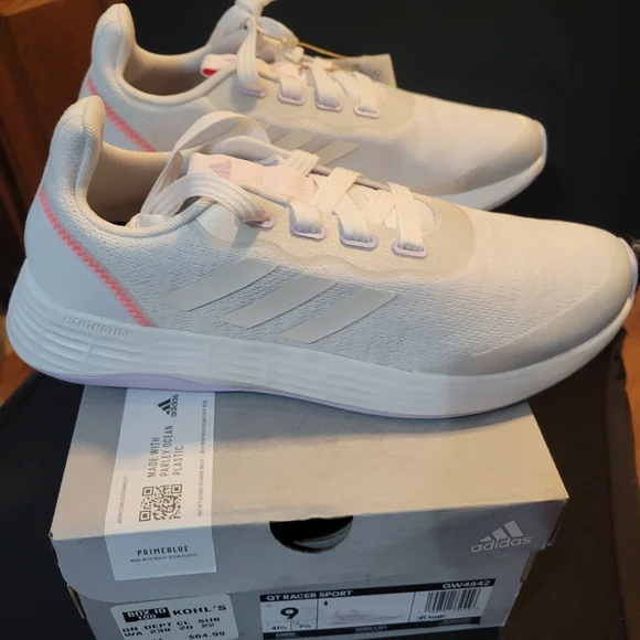 adidas | Shoes | Adidas Qt Racer Sport Sz 9 95 Or 1 Womens Running Shoes  Cloud White Gw48425 | Poshmark